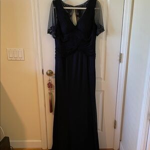 Adrianna Papell Navy Blue Formal Dress